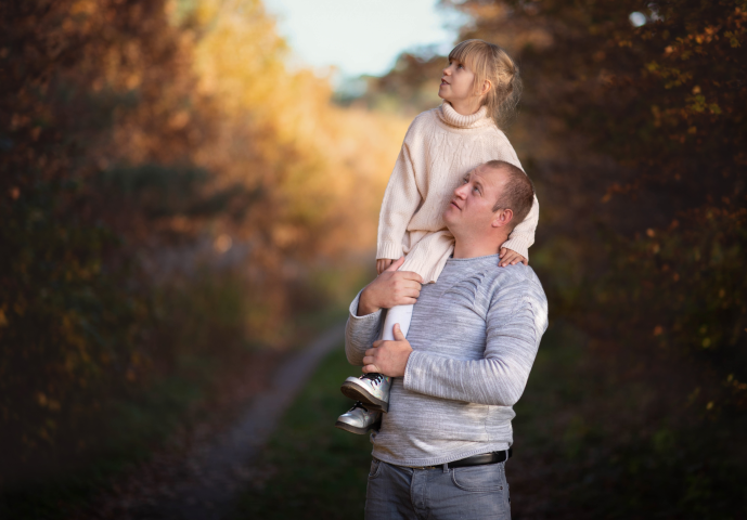 Папа и дочь