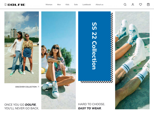 Редизайн сайта DOLFIE