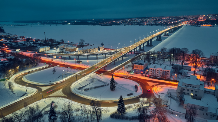 Развязка моста.