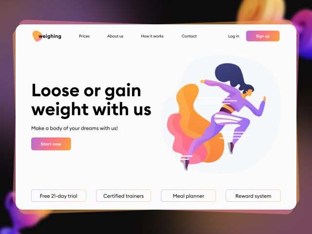weighing — Landing Page