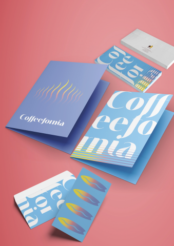 Фирменный стиль для сети кофеен Кофефорния