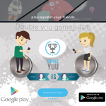 Баннер для приложения "Double you games"