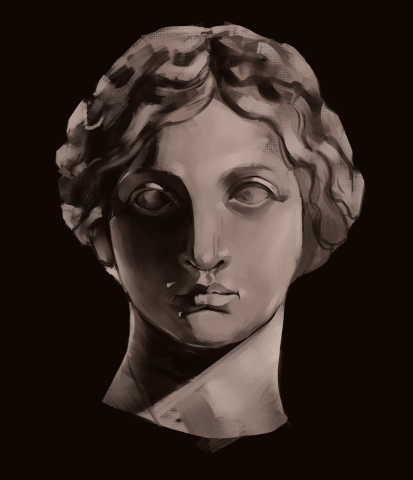 гипсовая голова