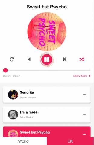 Music app