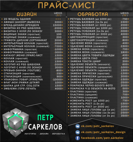 Меню, каталог, список, вертска прайс-лист - 1
