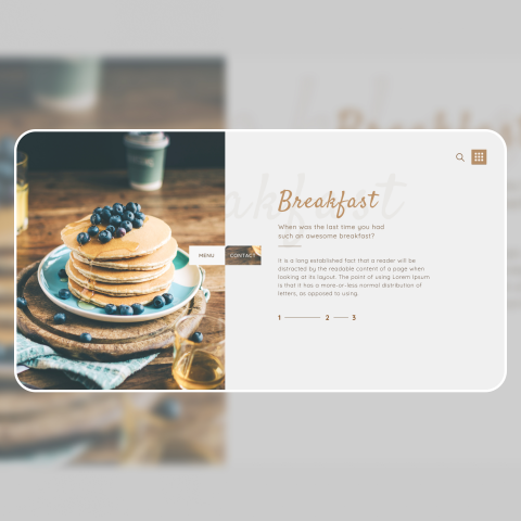 Breakfast Landing page