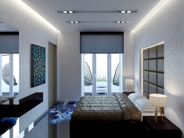 Дизайн проект двухкомнатной квартиры в современном стиле.