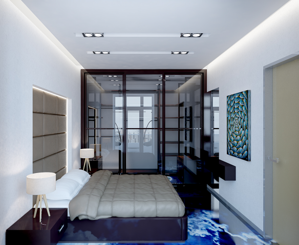 Дизайн проект двухкомнатной квартиры в современном стиле.