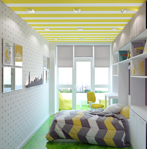 Дизайн проект двухкомнатной квартиры в современном стиле.