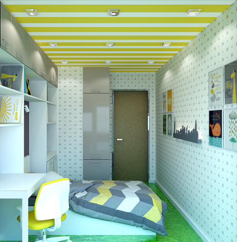 Дизайн проект двухкомнатной квартиры в современном стиле.