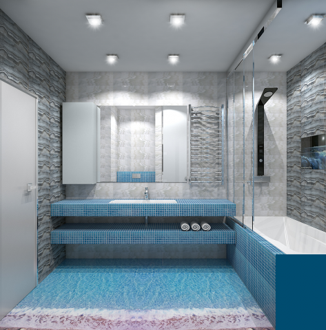 Дизайн проект двухкомнатной квартиры в современном стиле.