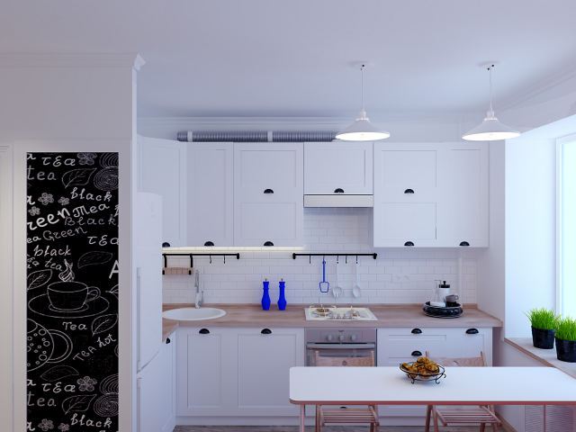 Дизайн проект двухкомнатной квартиры в скандинавском стиле.