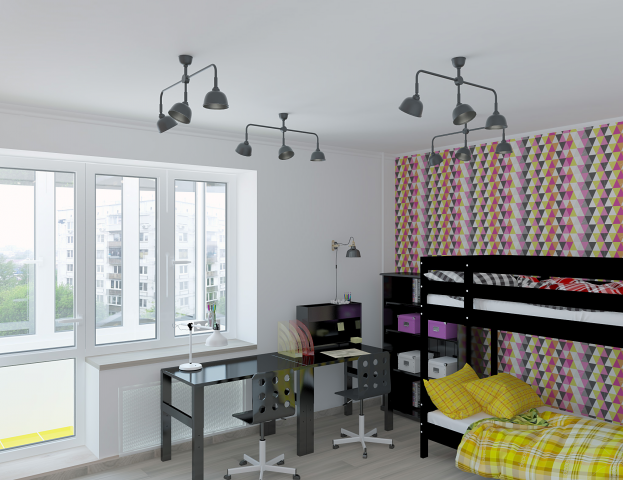 Дизайн проект двухкомнатной квартиры в скандинавском стиле.