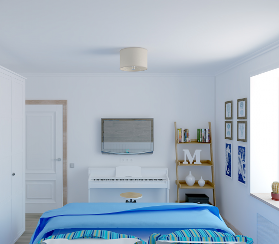 Дизайн проект двухкомнатной квартиры в скандинавском стиле.