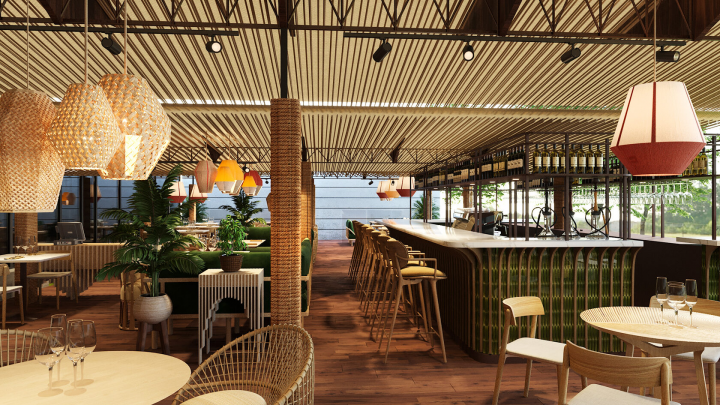 Летняя веранда ресторана «Sushi & More»