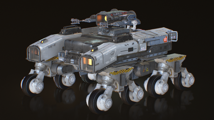 Sci-fi military vehicle