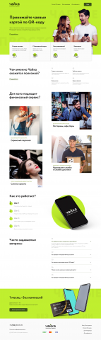 Сайт для финансового сервиса "Чайка"