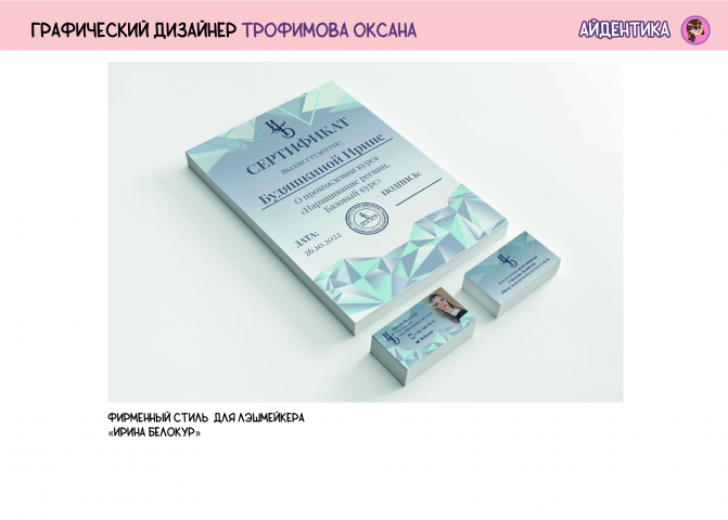 Примеры фирменного стиля из портфолио
