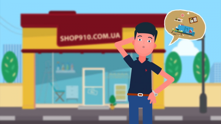 Видео инфографика для компании SHOP910