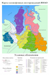 Карта газонефтяных месторождений ЯНАО