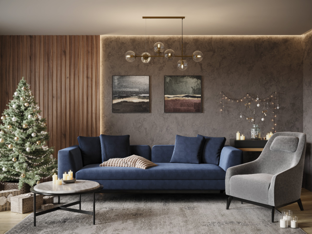 New Year's living room