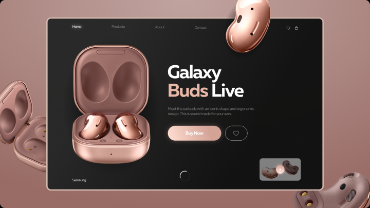 Landing page concept Samsung Preview