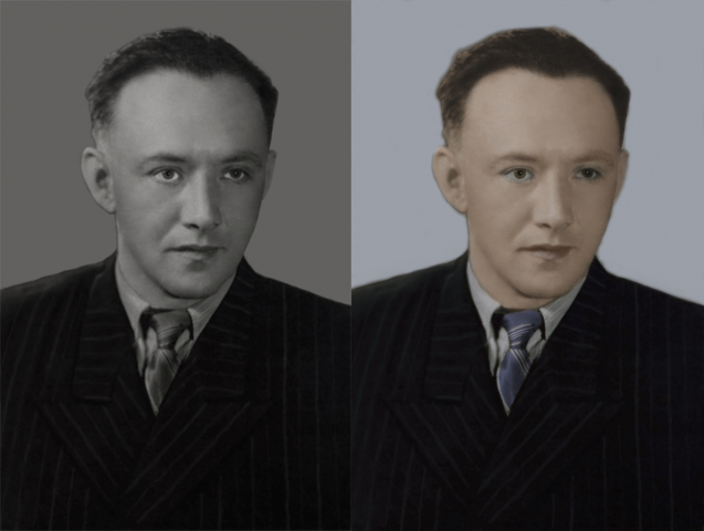 Из ч\б в цвет