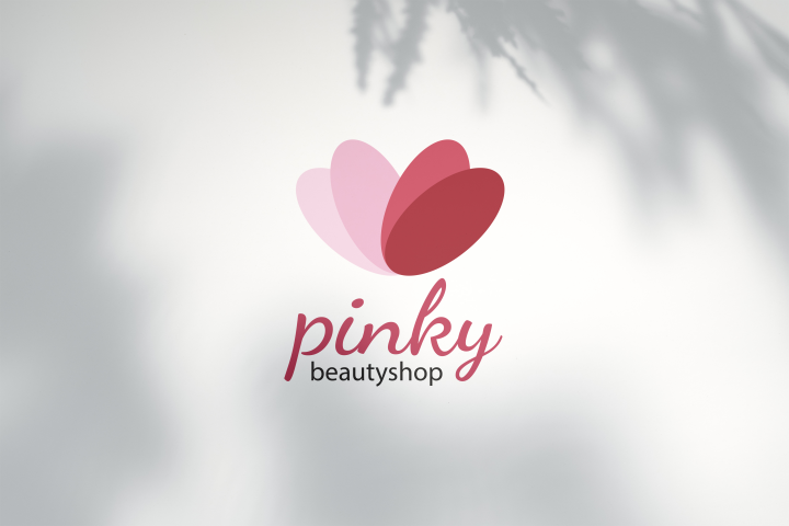 Вариант логотипа для магазина косметики Pinky