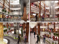 ТЦ г. Новосибирск. Эскиз согласно выбранной концепции.