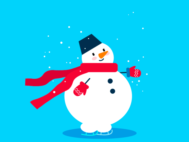 A snowman