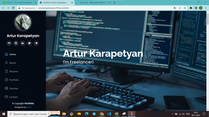 Сайт портфолио