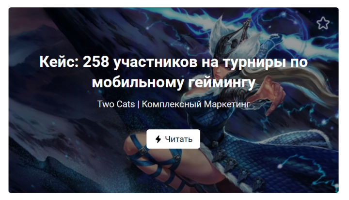 Кейс: 258 участников на турниры по мобильному геймингу