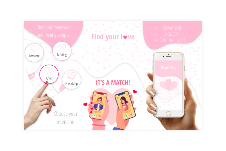 Баннер на приложения знакомств