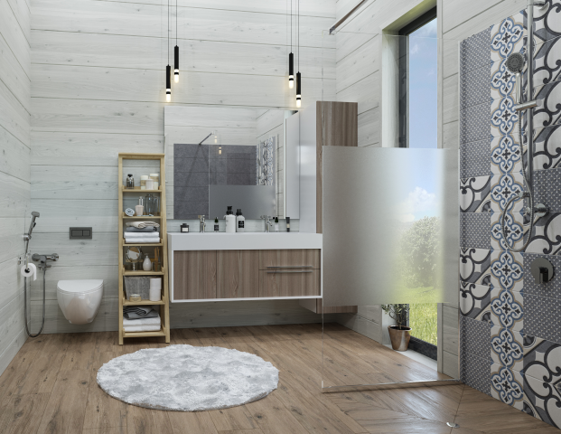 Санузел в деревянном доме