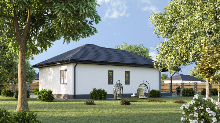 3D визуализация коттеджа для строительной компании