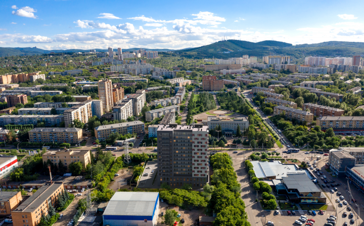 визуализация многоэтажного дома для застройщика в г.Красноярск