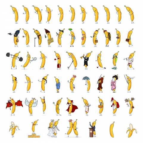 Персонажи: Банан