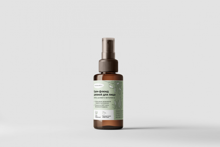 Разработка этикетки для дневного крема-флюида