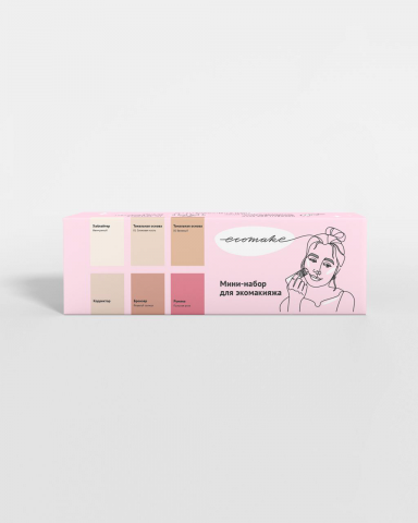 Упаковка для мини-набора декоративной косметики