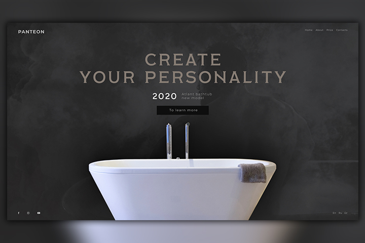 Дизайн сайта компании PANTEON
