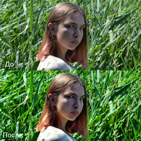 Девчушка в зарослях