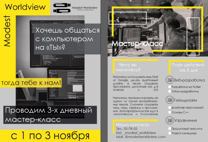 Листовка с инфографикой