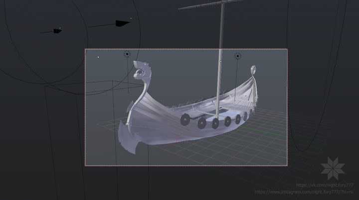 Драккар викингов 1