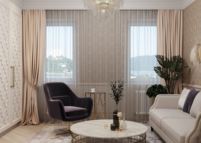 Гостиная в арт-деко