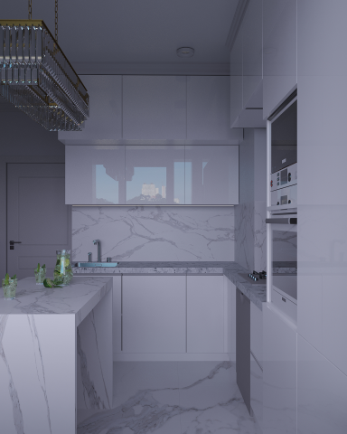 Кухня-гостиная в современном стиле