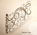 Перила в стиле модерн