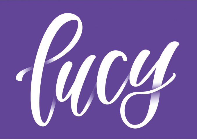 Каллиграфическая надпись Lucy