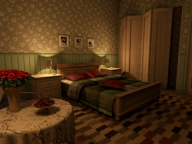 Визуализация интерьера комнаты