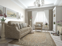 Neoclassical apartment livingroom