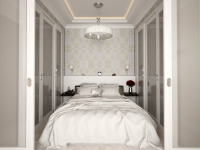 Neoclassical apartment bedroom